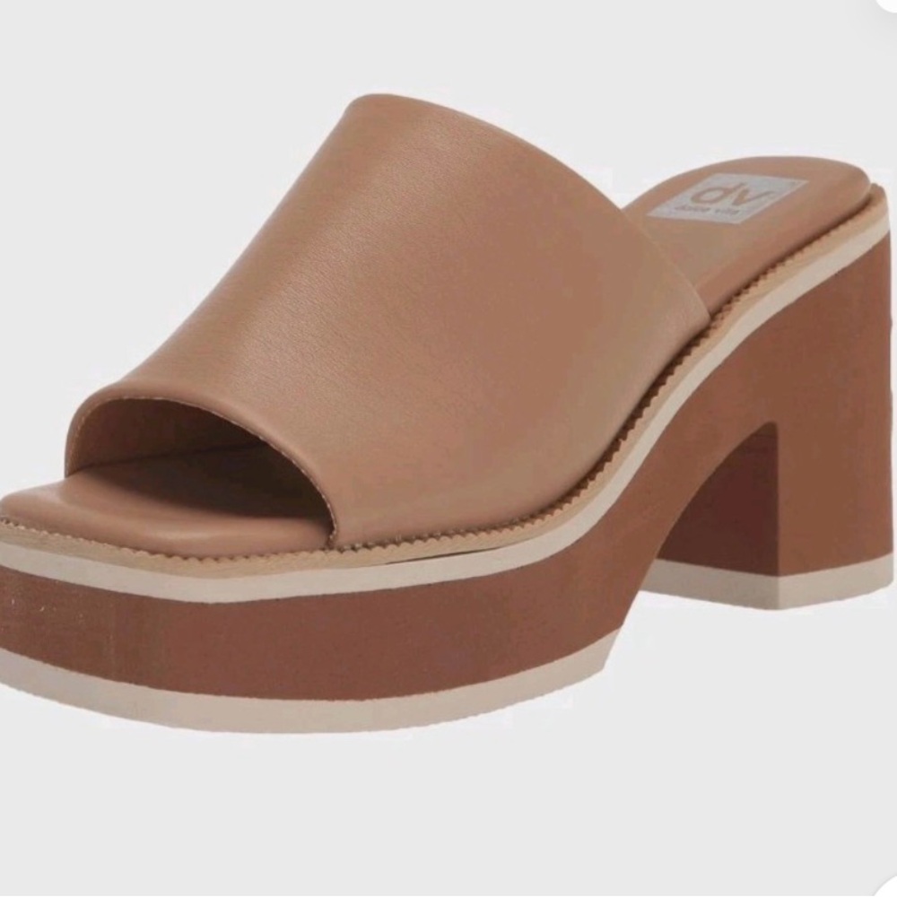 DV by Dolce Vita Women's Brown Platform Mules